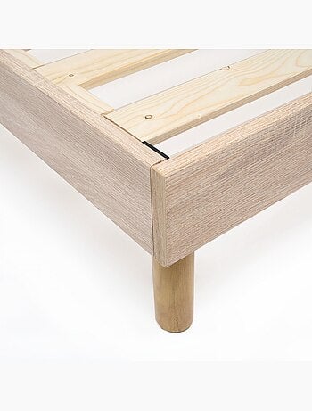 Bleu Câlin - Sommier kit à lattes avec pieds - Fabriqué en Belgique