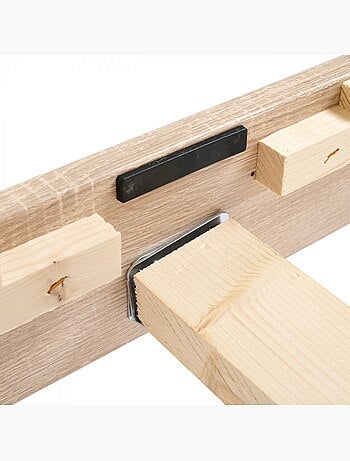 Bleu Câlin - Sommier kit à lattes avec pieds - Fabriqué en Belgique