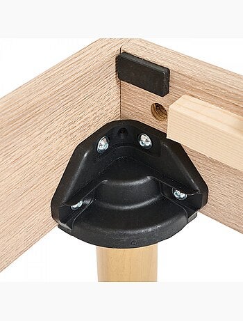 Bleu Câlin - Sommier kit à lattes avec pieds - Fabriqué en Belgique