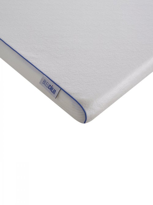 Bleu Câlin - Surmatelas Mémoire de forme 5cm - déhoussable et respirant - Kiabi