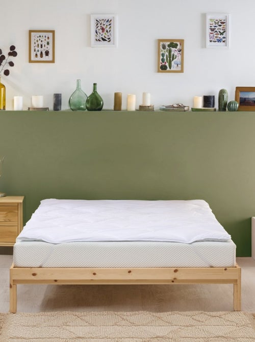Bleu Câlin - Surmatelas moelleux anti-acariens - Kiabi
