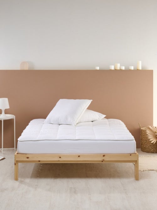 Bleu Câlin - Surmatelas sensation duvet moelleux - Kiabi Bleu Câlin - Surmatelas sensation duvet moelleux - Kiabi