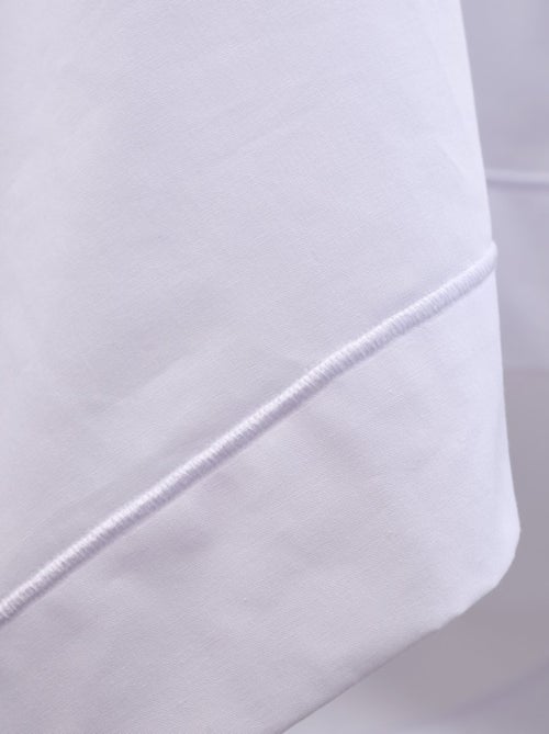 Bleu Câlin - Taie de traversin unie Percale de coton 80 fils/cm² - Kiabi Bleu Câlin - Taie de traversin unie Percale de coton 80 fils/cm² - Kiabi