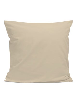 Bleu Câlin - Taie d'oreiller unie Percale de coton 80 fils/cm²