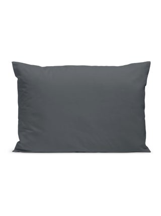 Bleu Câlin - Taie d'oreiller unie Percale de coton 80 fils/cm²