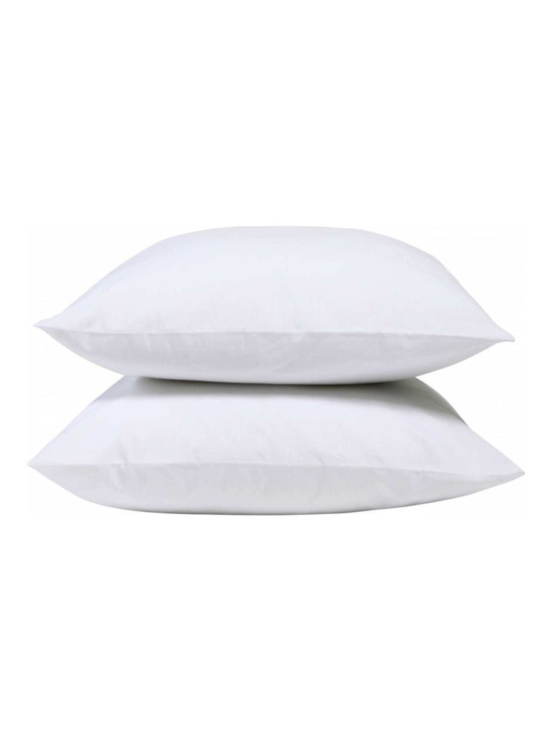Bleu Câlin - Taie d'oreiller unie Percale de coton 80 fils/cm² Gris clair - Kiabi