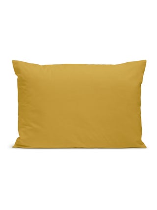 Bleu Câlin - Taie d'oreiller unie Percale de coton 80 fils/cm²