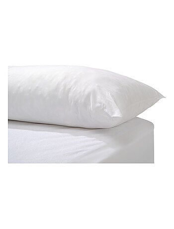 Bleu Câlin - Traversin plat mémoire de forme mixte