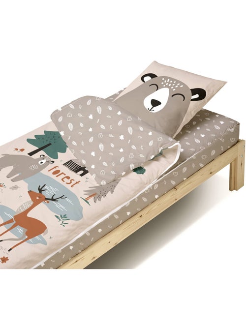 Bleu Câlin Caradou® Forêt Parure de Lit Enfant : Couchage Tout-en-Un avec Couette - 90x190cm - Kiabi Bleu Câlin Caradou® Forêt Parure de Lit Enfant : Couchage Tout-en-Un avec Couette - 90x190cm - Kiabi