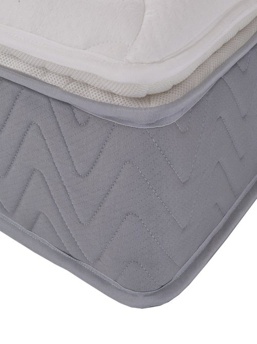 Bleu Câlin Matelas ressorts ensachés, mousse mémoire de forme et 7 zones de confort L'Ideal Premium - Kiabi