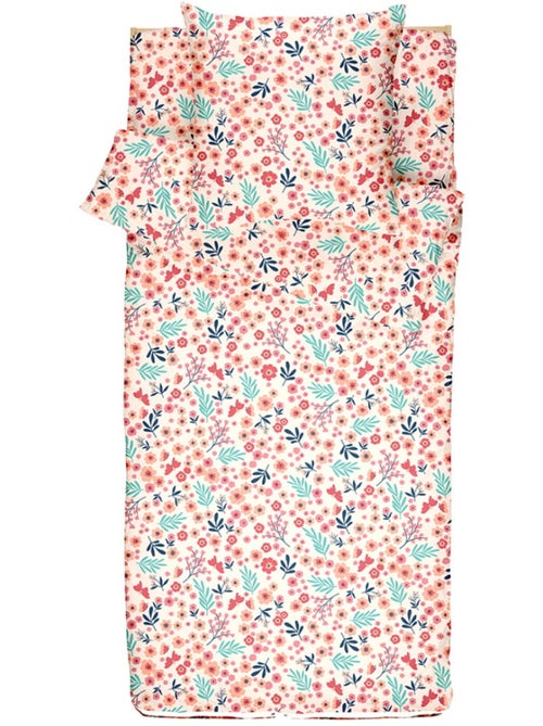 Bleu Câlin Rechange Caradou® Fleurs Parure de Lit Enfant - Sans Couette - 90x190cm - Kiabi