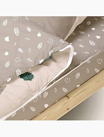 Bleu Câlin Rechange Caradou® Forêt Parure de Lit Enfant - Sans Couette - 90x190cm