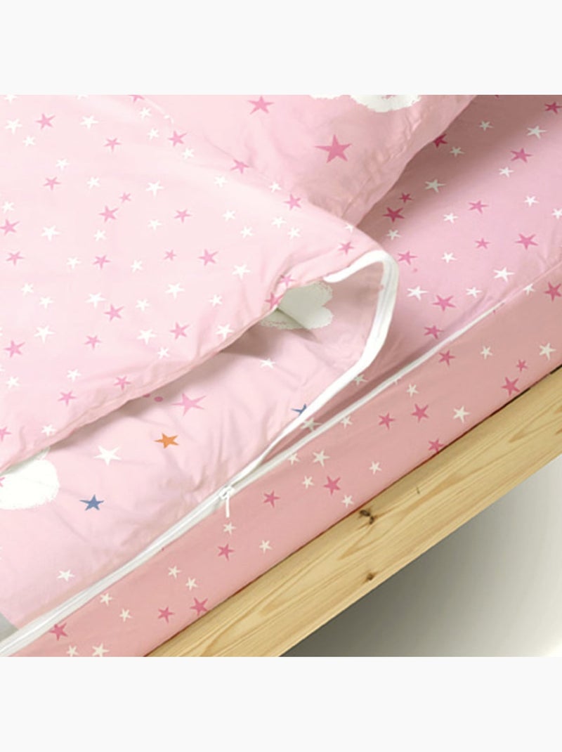 Bleu Câlin Rechange Caradou® Licorne Parure de Lit Enfant - Sans Couette - 90x190cm Rose - Kiabi