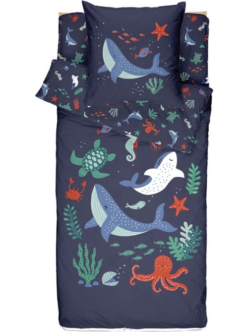 Bleu Câlin Rechange Caradou® Océan Parure de Lit Enfant - Sans Couette - 90x190cm - Kiabi Bleu Câlin Rechange Caradou® Océan Parure de Lit Enfant - Sans Couette - 90x190cm - Kiabi