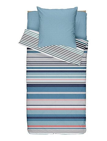 Bleu Câlin Rechange Caradou® Ritmo Parure de Lit Enfant - Sans Couette - 90x190cm