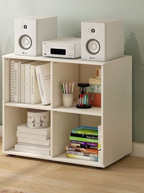 Bloc de rangement 4 cases effet bois  COLETTE - Kiabi