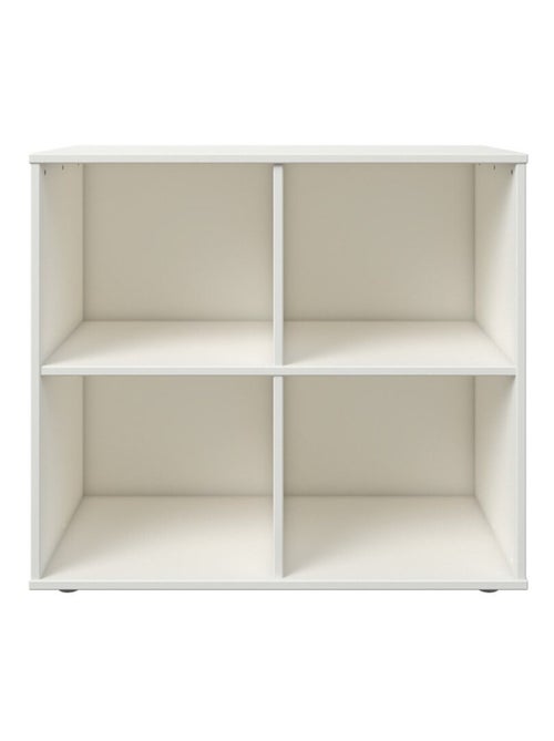 Bloc de rangement 4 cases effet bois COLETTE - Kiabi Bloc de rangement 4 cases effet bois COLETTE - Kiabi