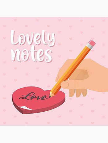 Bloc-Notes Adhésif - Lovely Notes