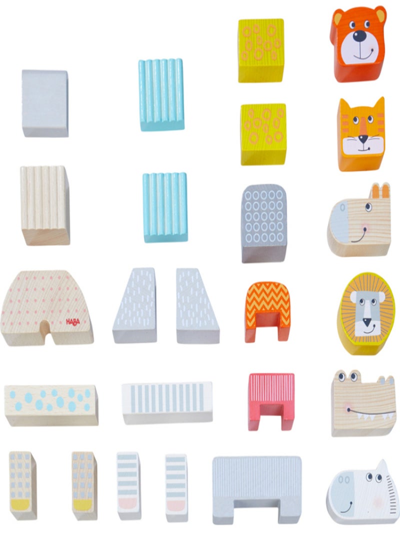 Blocs De Construction La Parade Des Animaux (25 Pièces) N/A - Kiabi