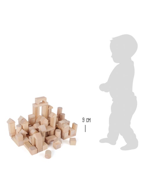 Blocs de construction Naturel 100 pcs - Kiabi