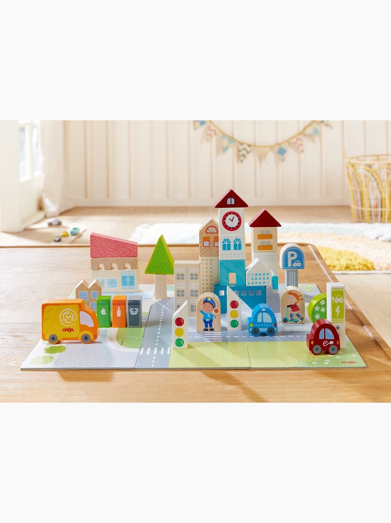 Blocs et puzzle vie citadine Blanc - Kiabi