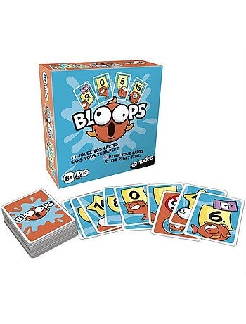 Bloops - jeux de defausse - asmodee - zygpun0101fr - bleu - dès 8 ans