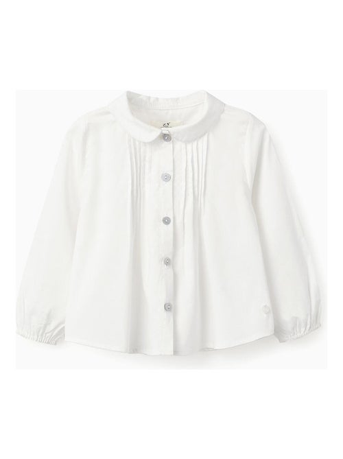 Blouse 100% coton, collier à bavette OLYMPIA - Kiabi