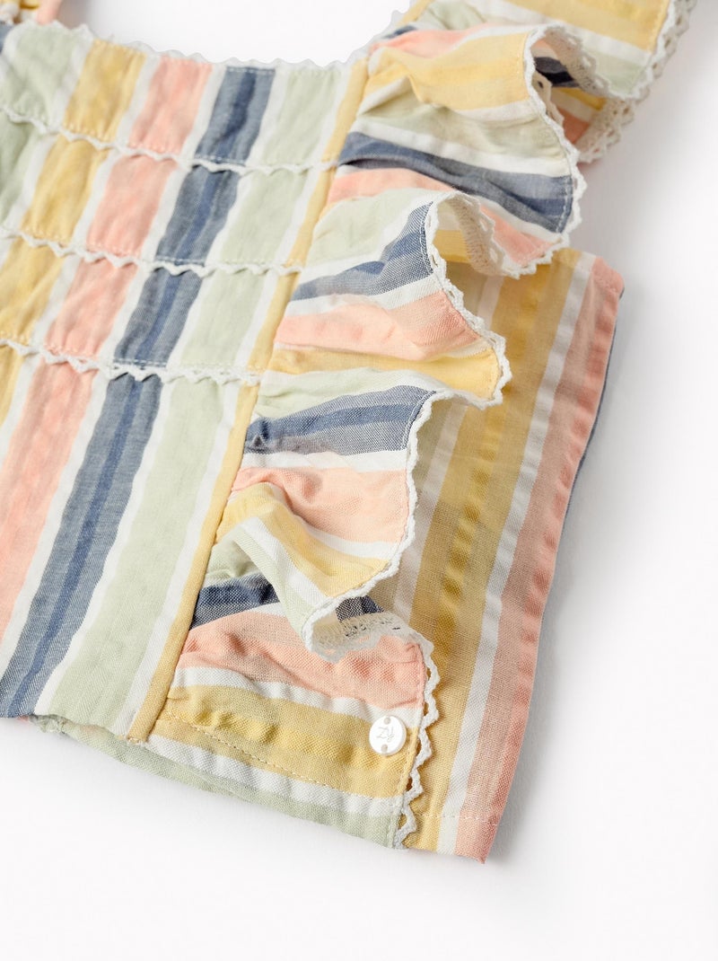 Blouse 100% coton, rayé SUMMER BREEZE Beige clair - Kiabi