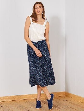 Blouse à bretelles avec broderie anglaise - Kiabi