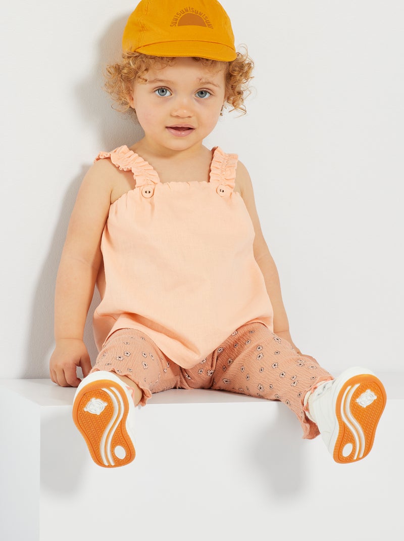 Blouse à bretelles Orange - Kiabi
