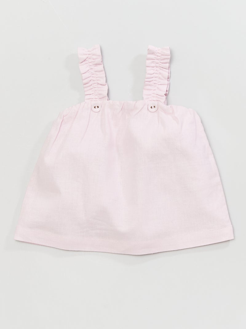 Blouse à bretelles Violet - Kiabi