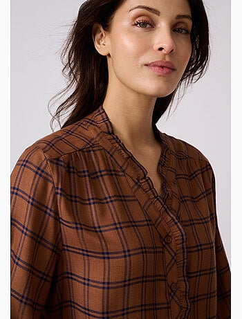 Blouse à carreaux - Damart