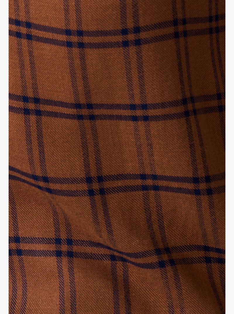Blouse à carreaux - Damart Marron - Kiabi