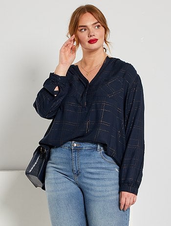 Blouse à carreaux