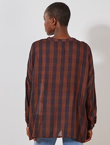 Blouse à carreaux - Kiabi