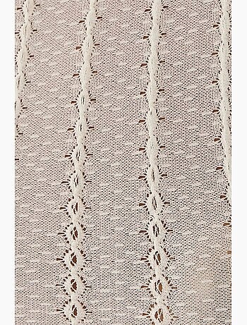 Blouse à col montant court en maille torsadée hiccup
