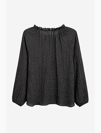 Blouse à col rond avec détail de nœud mixray