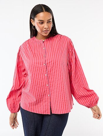 Blouse à col rond et manches longues