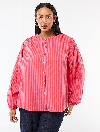 Blouse à col rond et manches longues