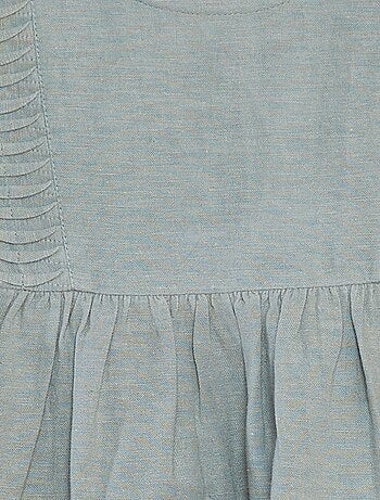 Blouse à manches courtes avec volants