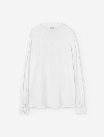 Blouse à manches longues en voile avec poches poitrine