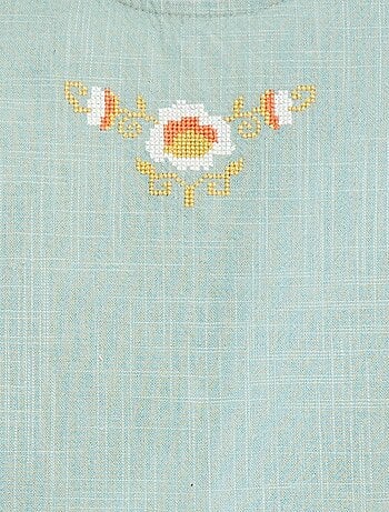 Blouse à motifs brodés