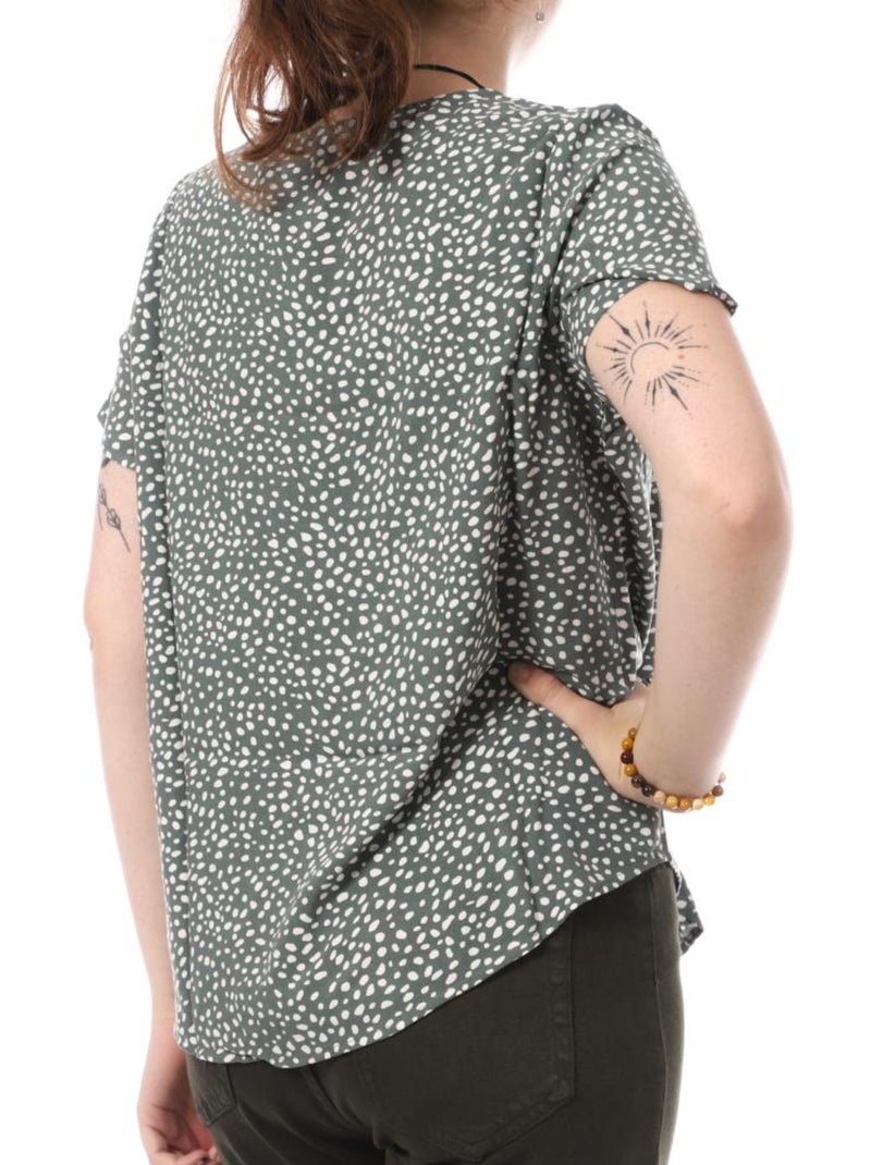 Blouse à Motifs Femme Vero Moda Vert kaki clair - Kiabi