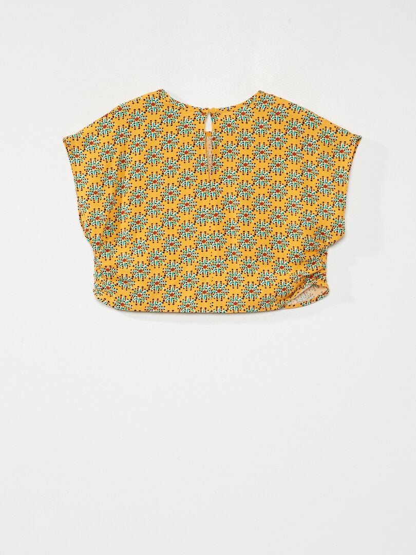 Blouse à motifs Jaune - Kiabi