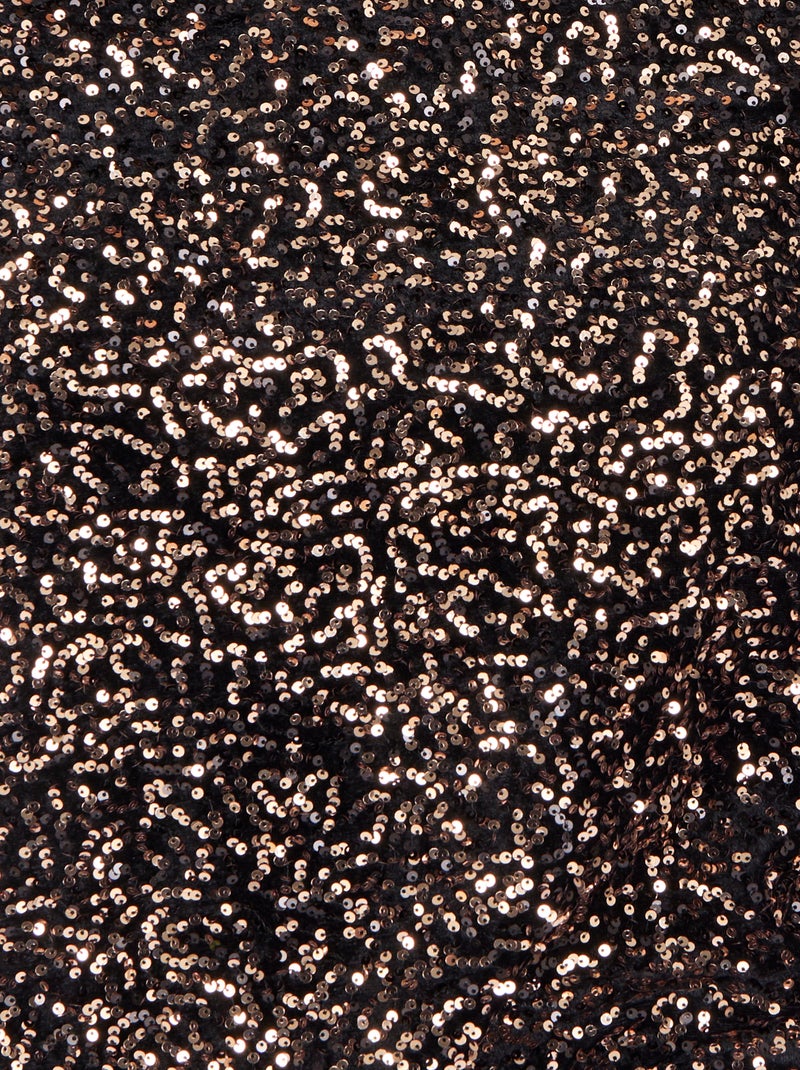 Blouse à sequins - Damart Marron - Kiabi