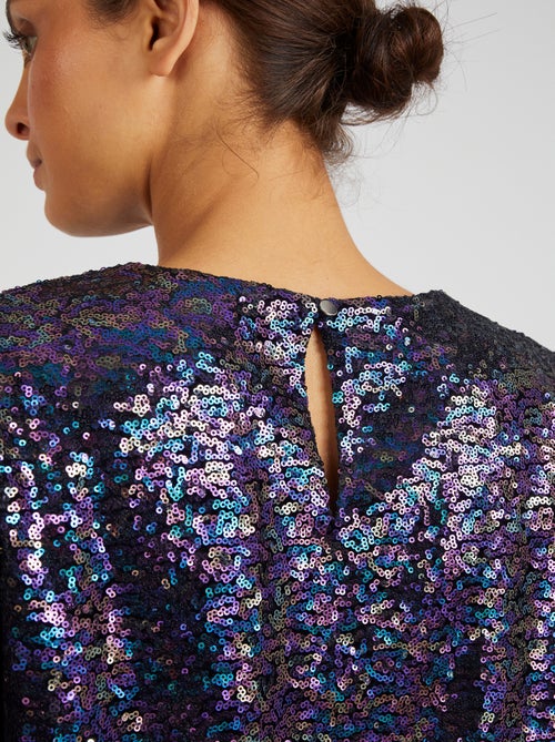 Blouse à sequins - damart - Kiabi
