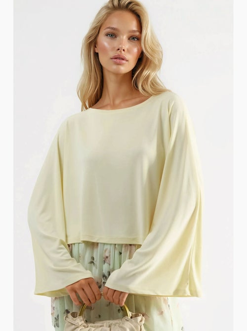 Blouse ample à col bateau busem - Kiabi