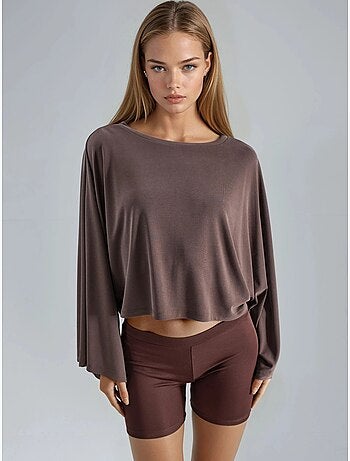 Blouse ample à col bateau busem