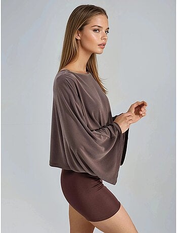 Blouse ample à col bateau busem