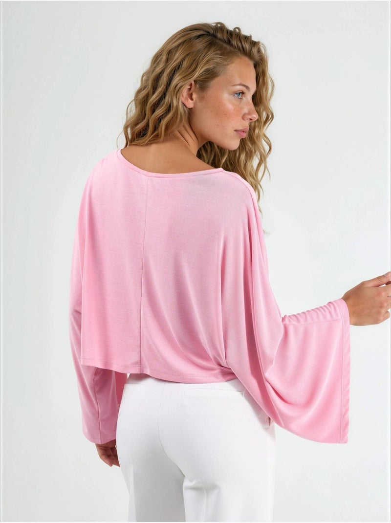Blouse ample à col bateau busem Rose pâle - Kiabi
